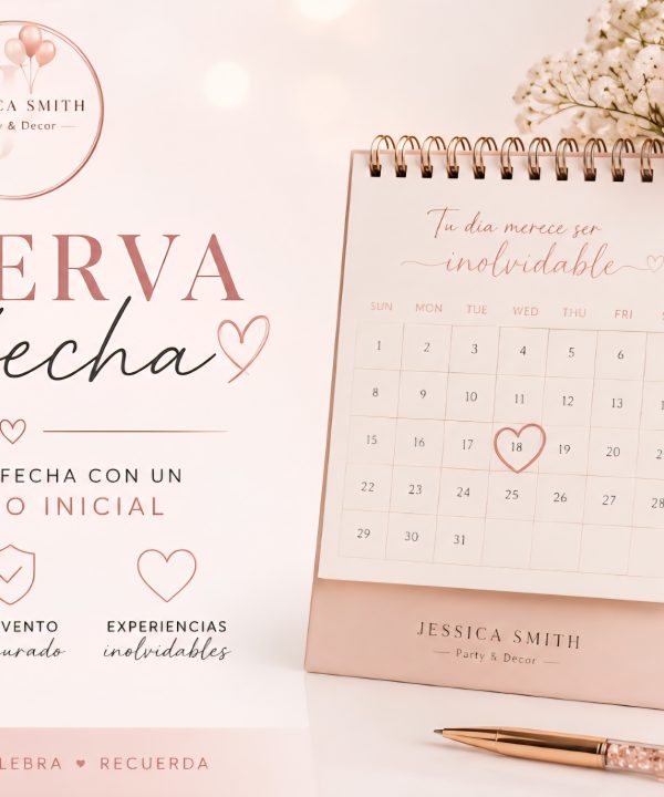 Reserva tu fecha – Depósito